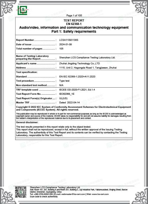 LCSA11093138S-LVD Report